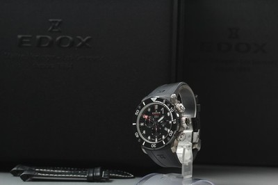 Limited 333 MINT w/ BOX EDOX SHARKMAN III Chronograph 1000m Qz Men's Swiss Watch