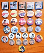 Huge Vintage Mixed Lot of 31 The Monkees Pinback Buttons from Collector