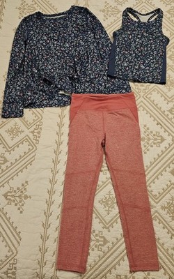 Oshkosh Bgosh Girls Active Set Tank Top & Leggings Size 6/6x Long Sleeve Size 8