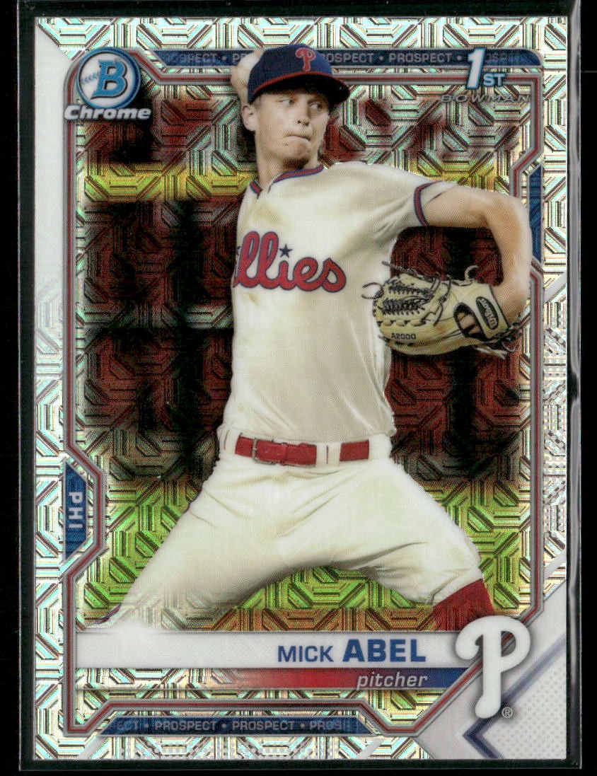 2021 Bowman #BCP-42 Mick Abel Chrome Prospects Mojo Refractor