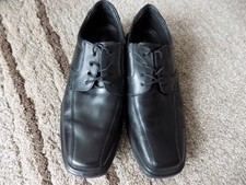 CLAUDIO CONTI HERRENSCHUHE SCHWARZ LEDER Gr. 44, WIE NEU
