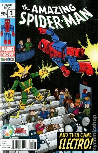 Amazing Spider-Man 1J Bradfield Diamond Variant VF 2014 Stock Image