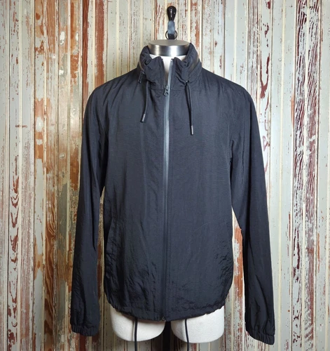 Vince NEW Black Lightweight Nylon Jacket Men's Size M Style M56314699 Hooded - product listing photo