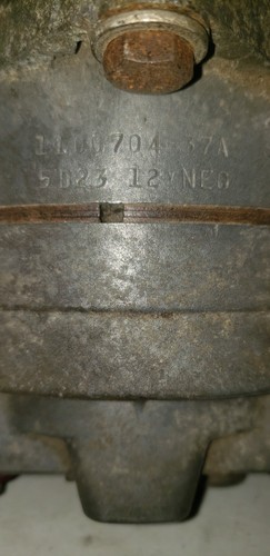 1965 Pontiac GTO Alternator 1100704 Delco GM 37AMP Date Code 5D23 APRIL 23 65 - Picture 5 of 5