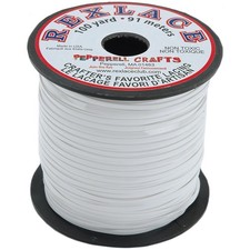 Pepperell RX100-01 Rexlace Plastic Lacing .0938"X100yd-White 3Pk 