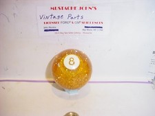 8 Ball Custom 2 Shift Knob Made In U.s.a Amber With Glitter 8 Ball Custom 2 Shift Knob Made In U.s.a Amber With Glitter