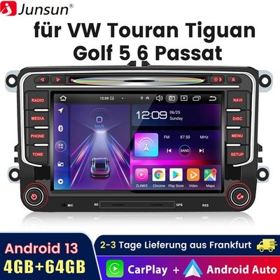 Für Golf 5 Passat Tiguan Touran Polo T5 Jetta 64G 7''Android13 Autoradio GPS Navi