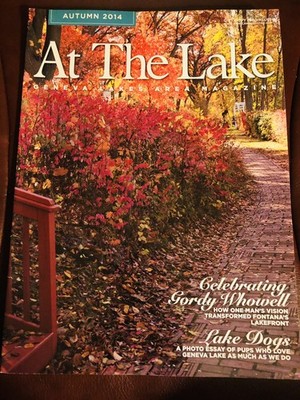 Wisconsin Lake Geneva 131 Page Magazine with area map 2014 AT the LAKE