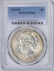 1934-D PCGS MS62 Peace Silver Dollar  * Uncirculated  *  #56561810