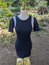 BDG Urban Outfitters Navy Ribbed Knit Dress