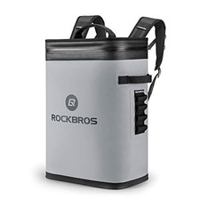 ROCKBROS Backpack Cooler Leak-Proof Soft Sided Cooler Waterproof 36 Can Gray