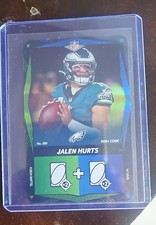 2024 Uno Elite - Jalen Hurts #081 Green & Blue Foil