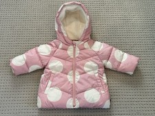 BABY GAP GIRLS COLD CONTROL MAX PUFFER JACKET IN PINK POLKA DOT SZ 12-18 MO NWOT
