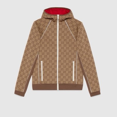 Gucci Hooded Jacket  beige/ Ebony   Women S 715527