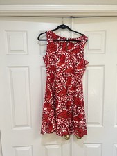 Michael Kors Paisley Fit  Flare Size 14 sleeveless Colorful Work Office Dress