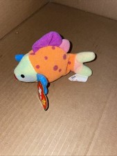 Ty Teenie Beanie Babies 1999 Lips the Fish Toy Plush SH25