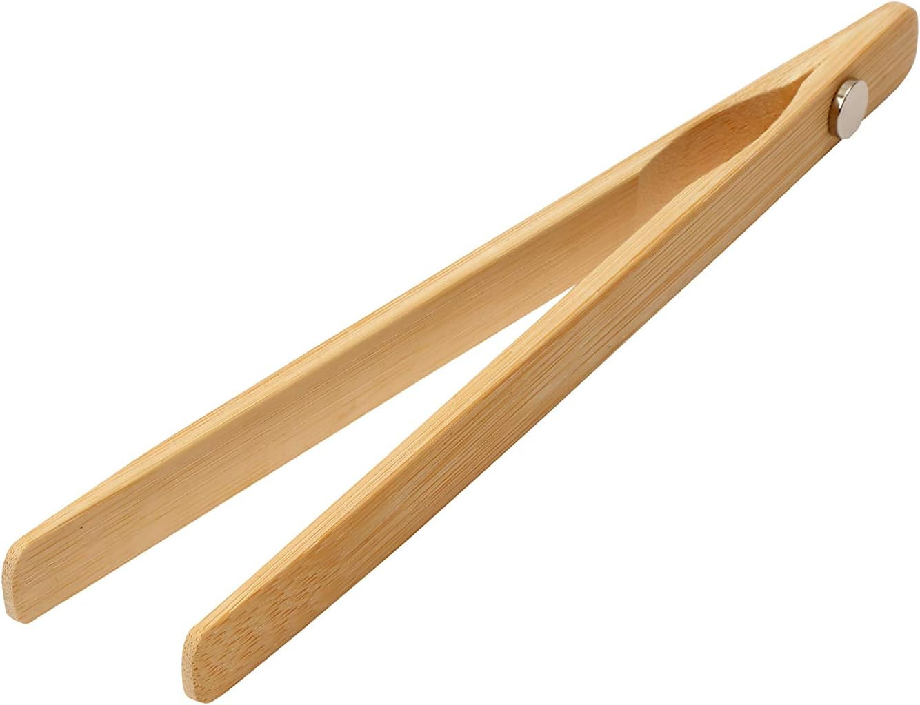 Wooden Magnetic Toast Tongs, Bamboo,17740090, Brown