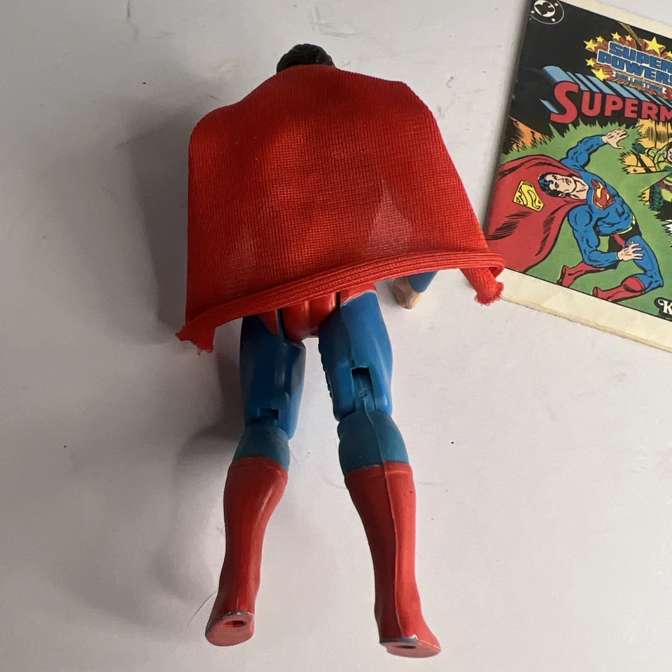 Figura Completa DC Super Powers Superman Vintage 4.75" con Mini Cómic 1984 Foto 4 de 4