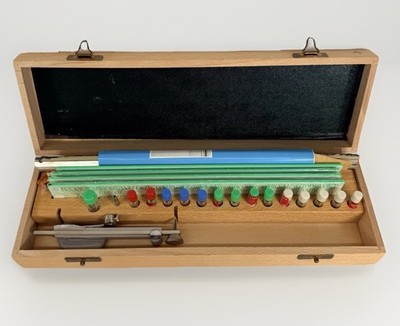 Tech Graph Lettering Set Model TG 300 Made In Germany with Box Manual Vintage
