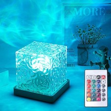 16-Color Ocean Wave Projector Lamp with Remote, 3D Water Ripple Night Light