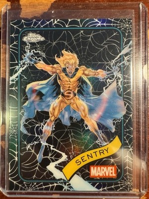 2025 Topps Chrome Marvel Sentry Spider Web Refractor Parallel #d /399