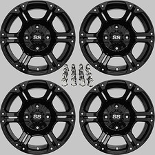 YAMAHA GRIZZLY 700 14" VIPER BLK ATV / UTV ALUMINUM WHEELS (SET 4) IRS1CA