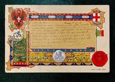 Postcard REGGIMENTAL - 21st Cavalleggeri di Padova - 1901 Vg Lucca