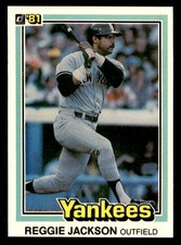 1981 Donruss #348 Reggie Jackson New York Yankees HOF MINT NO RESERVE!