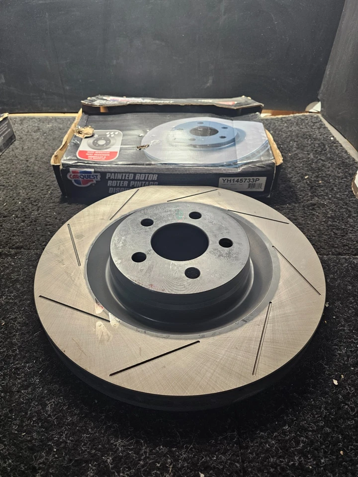 (QTY 2) For Dodge Charger 2007-2010, 2012-20 Front Painted Brake Rotor YH145733P - Image 2 of 4