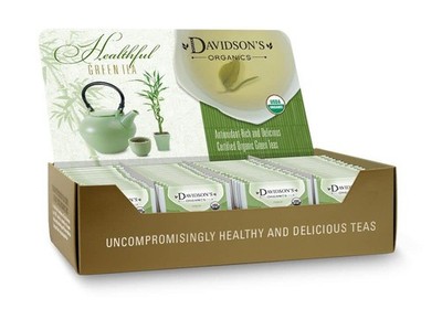 Davidson's Organic Lemon Ginseng Green Tea Bags 100 Count Premium Blend