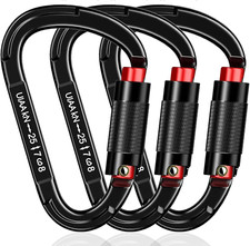 Auto Locking Carabiner Heavy Duty Carabiner 25Kn UIAA Certified Climbing Carabin