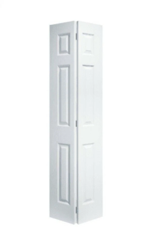 Bi-fold Closet Door Six Panel Primed White NEW  18 x 80"  - Image 2 of 2