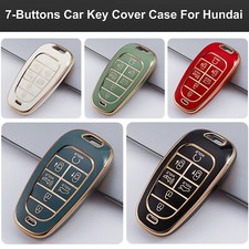 7 Button Tpu Car Key Fob Case Cover Protector For Hyundai Tucson Santa Fe Sonata