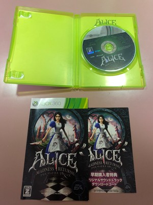 Alice Madness returns First printed ver. Import Japan Xbox 360 