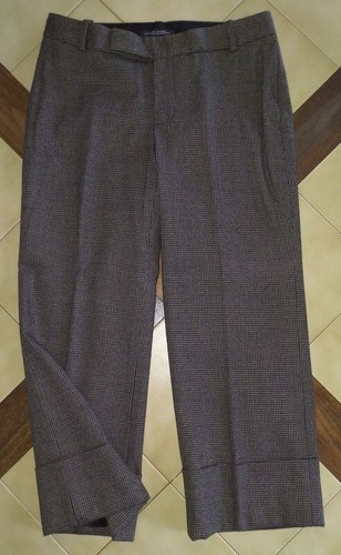 Pantalones BANANA REPUBLIC Gris Pata de Gallo Elastizados Mezcla de Lana Recortados JACKSON FIT, 6 - Imagen 6 de 6
