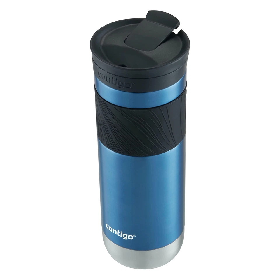 Contigo Byron Travel Mug 20oz Blue Stainless Steel Leak Proof Insulated Cup - Image 3 of 4