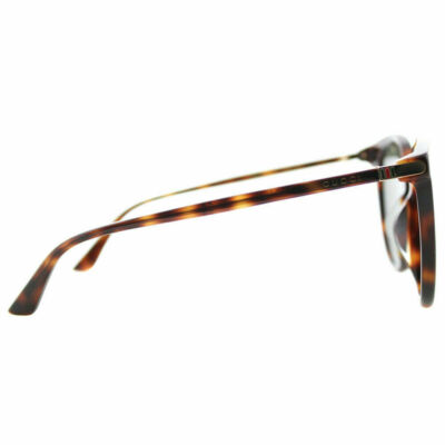 Gucci Gg0064sk 005 Havana Plastic Round Sunglasses Green Lens for  