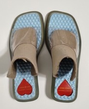 Armando D'Alessandro sandali beachwear scivoli piscina 8,5 plastica blu trasparente