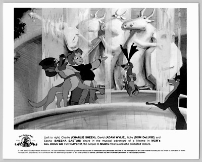 All Dogs Go To Heaven 2 1996 Movie Charlie David Itchy 8x10 Animation