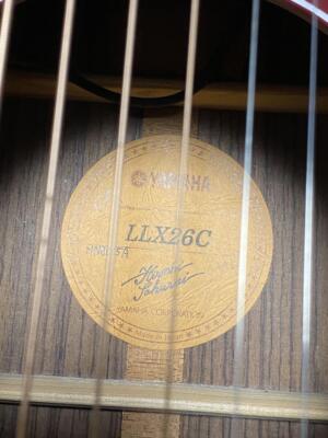Acoustic Guitar Yamaha LLX26C Engelmann Spruce Top Sunburst Made