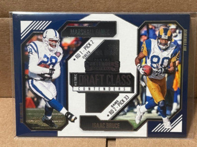 2024 Panini Contenders Marshall Faulk, Isaac Bruce Historic Draft Class #14