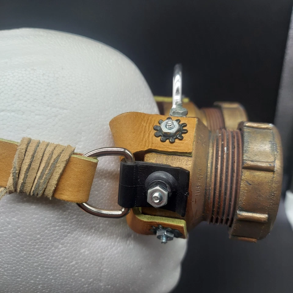 Personalizado Hágalo Usted Mismo Steampunk Google PVC Cuero Metal Gótico Halloween Juegos con disfraces Teatro Foto 2 de 4