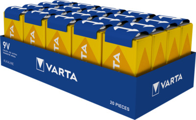Varta Longlife Alkaline 4122- 6LR61-9V-E-Block - 20er Tray