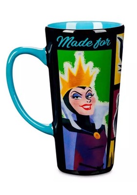 Disney Parks Villains Mayhem Maleficent Cruella Scar Ursula Latte Mug 15oz NEW