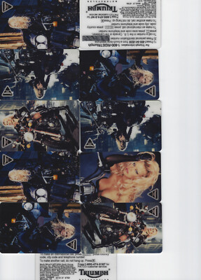 Triumph branded Barb Wire (Pam Anderson) Phone cards