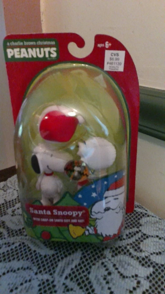 A Charlie Brown Christmas Santa Snoopy Snap On Santa Suit & Hat Figure 2009  - Image 2 of 4