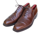 StefanoBi Italy Brown Leather Oxford Plain Toe Dress Shoe Men’s Size 10 — photo 3