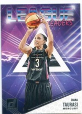 2019 Panini Donruss WNBA DIANA TAURASI #8 LEAGUE LEADERS MERCURY
