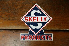 Vintage SKELLY PRODUCTS Gas Pump Gas Oil Station Advertising Decal Sticker