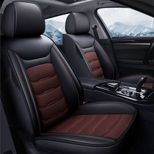For Toyota RAV4 Car Seat Covers 5-Seats Front & Rear Protector Leather Full Sets - Imagen 15 de 26